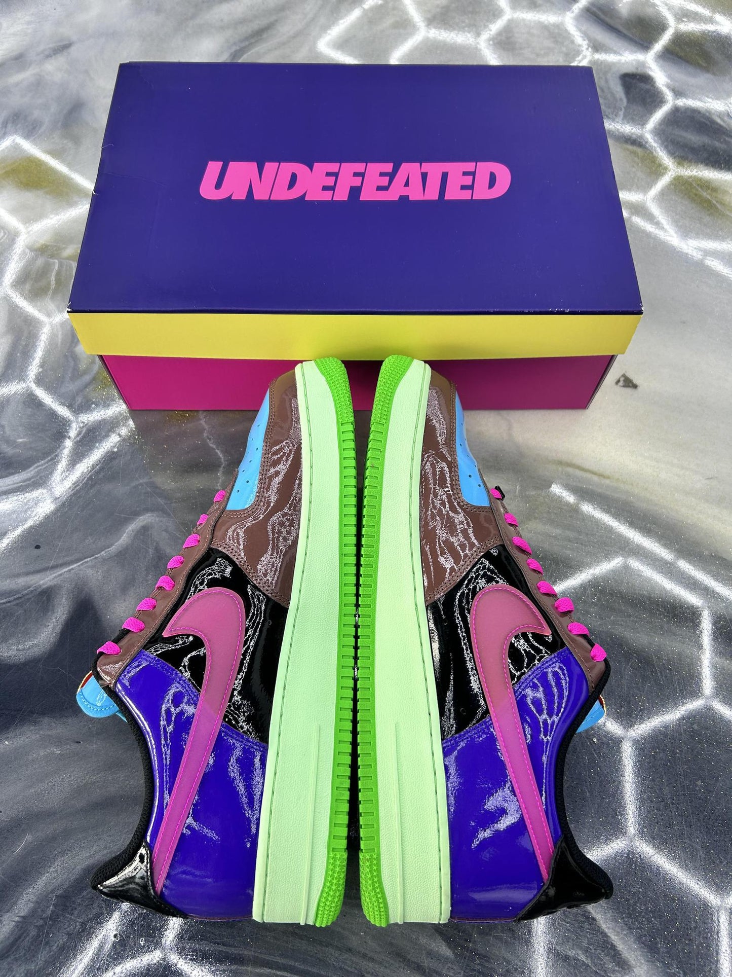 Nike Air Force 1 Low x UNDFTD "Multi-Patent" Used Size 13