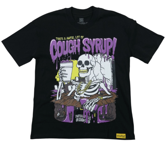 Cough Syrup Skeleton Tee "Black"