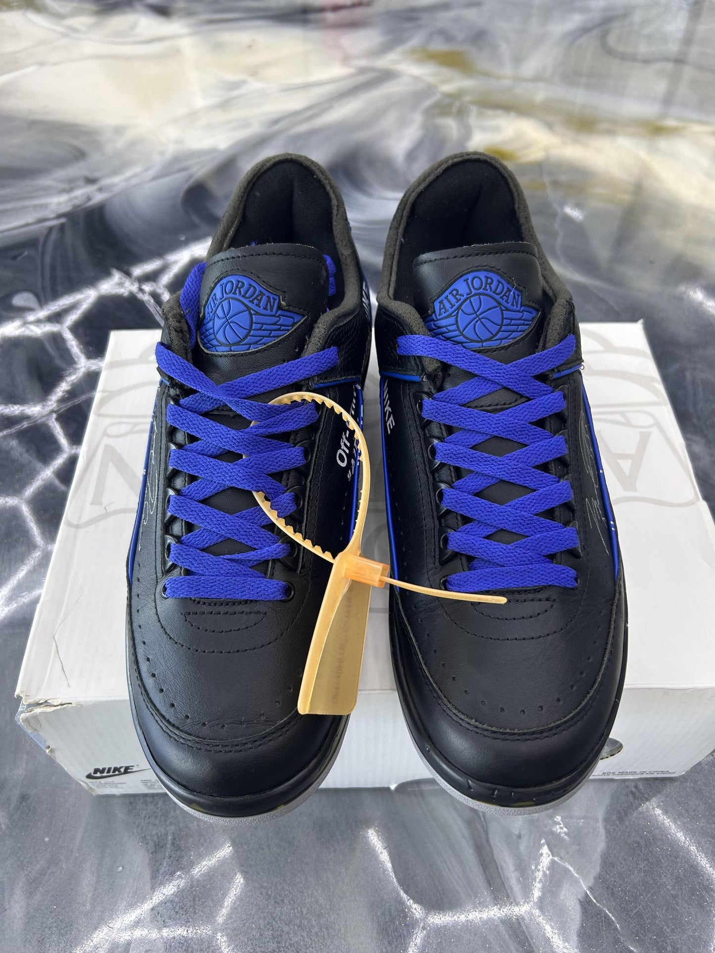 Jordan 2 Off White "Black Royal" Used Size 10