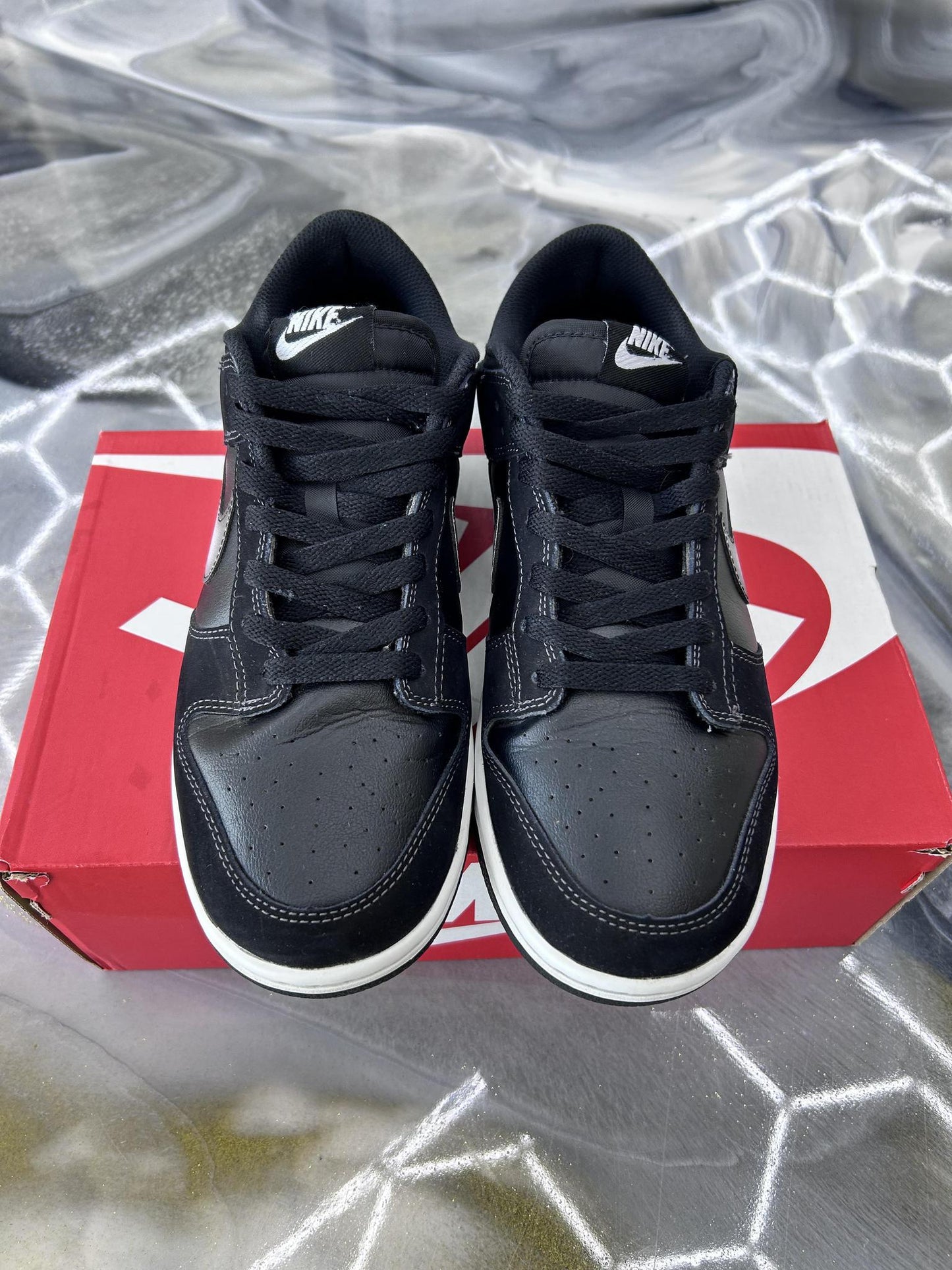 Nike Dunk Low "Airbrush Black" Used Size 8.5