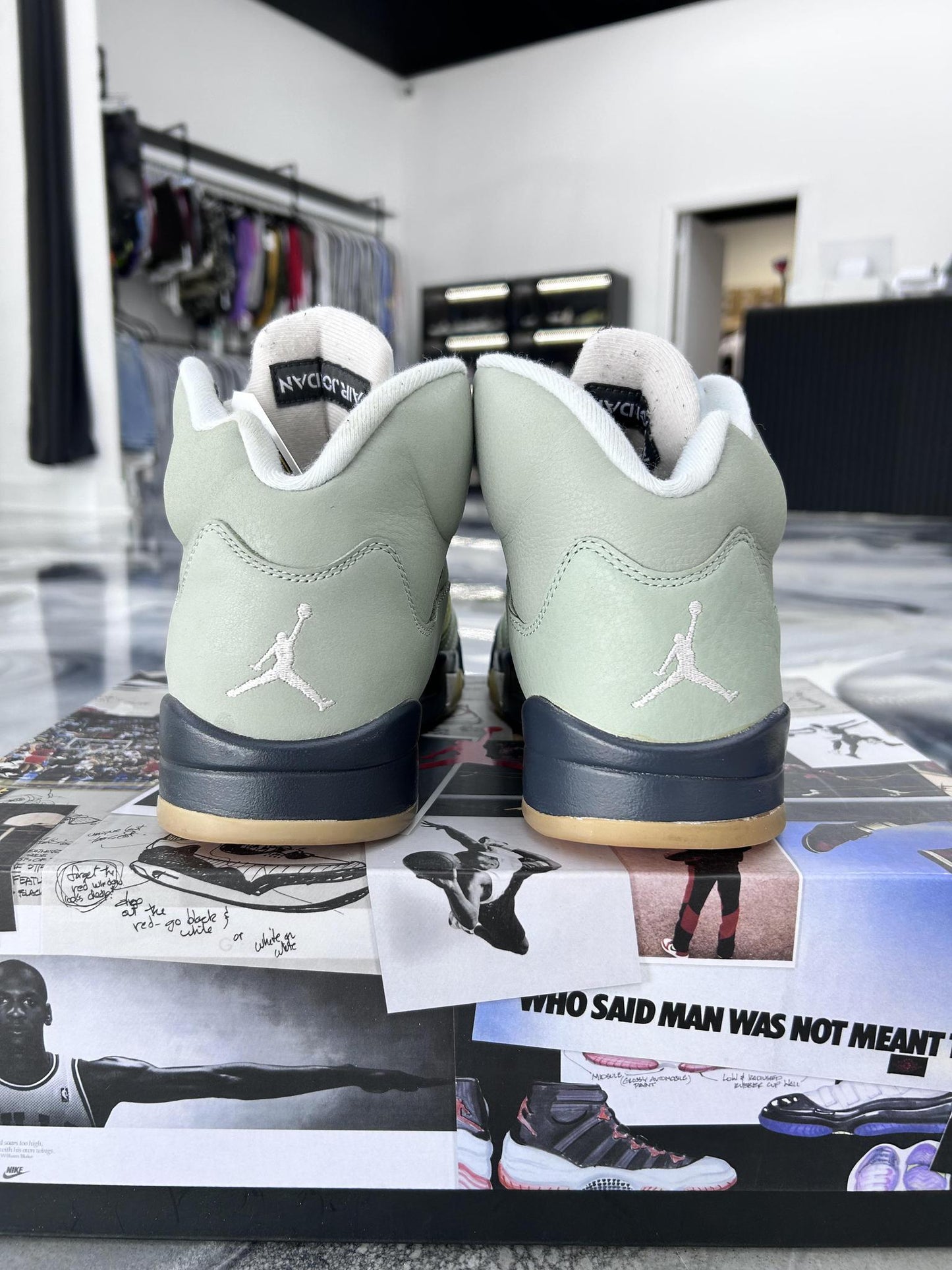 Jordan 5 "Jade Horizon" Used Size 10.5