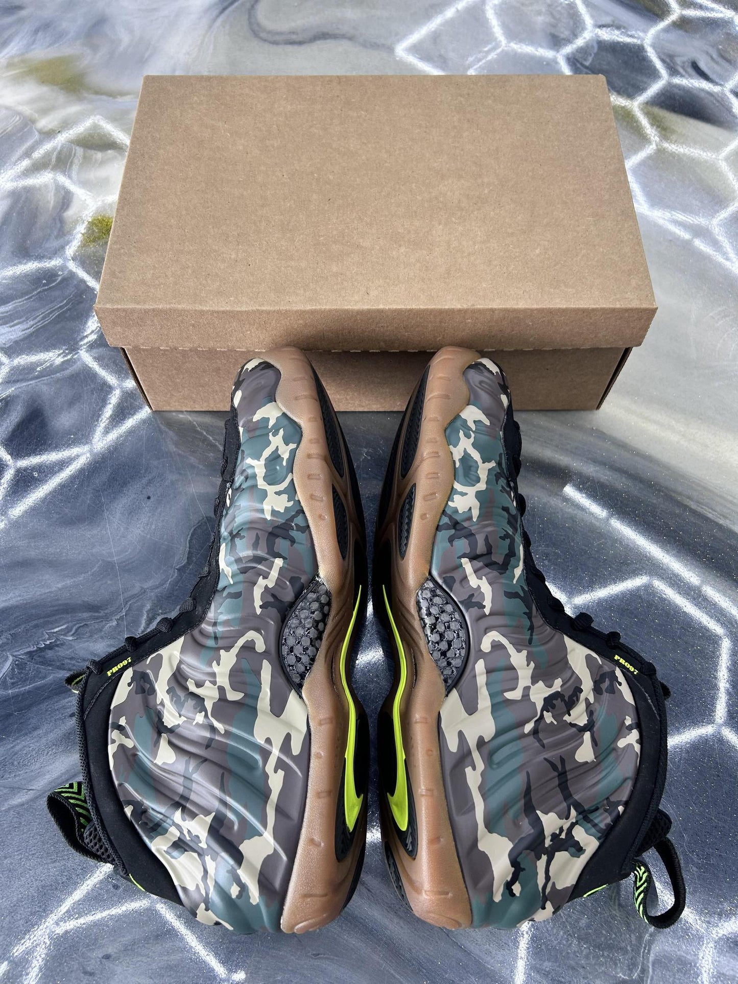 Nike Air Foamposite "Army Camo" Used Size 14