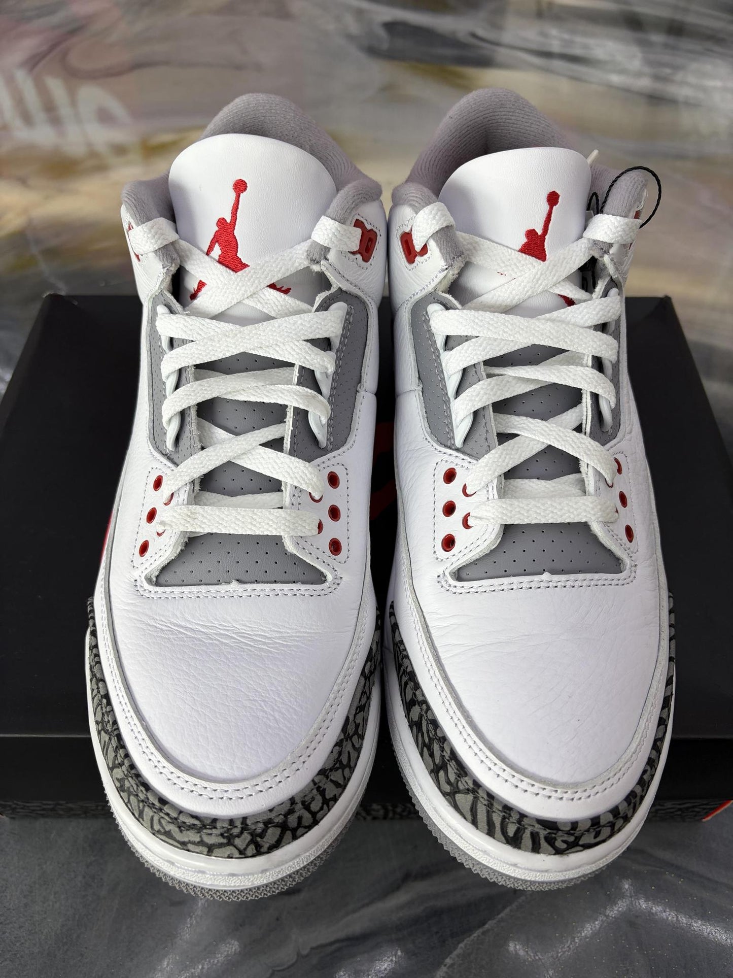 Jordan 3 "Fire Red" Used Size 9