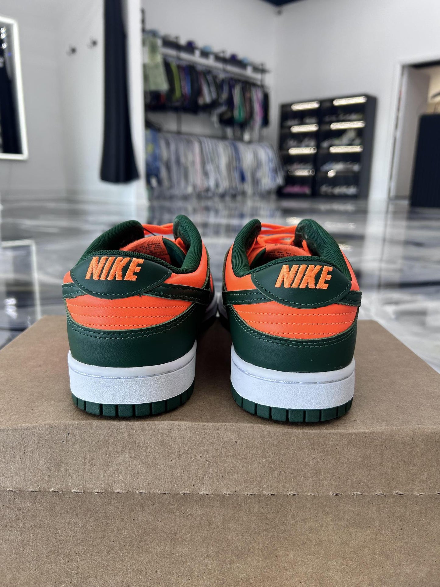 Nike Dunk Low "Miami Hurricanes" Used Size 11