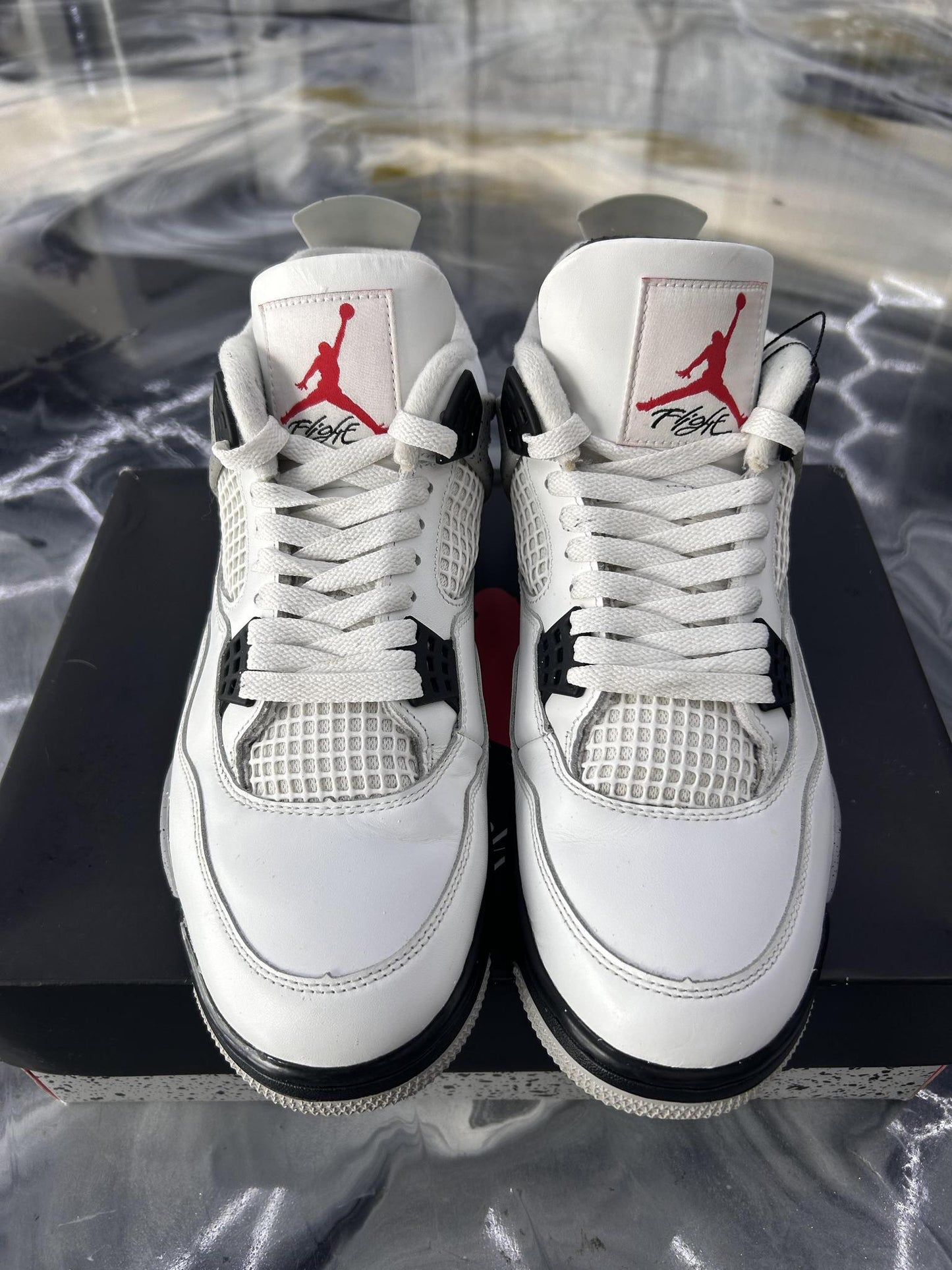 Jordan 4 "White Cement" Used Size 10.5