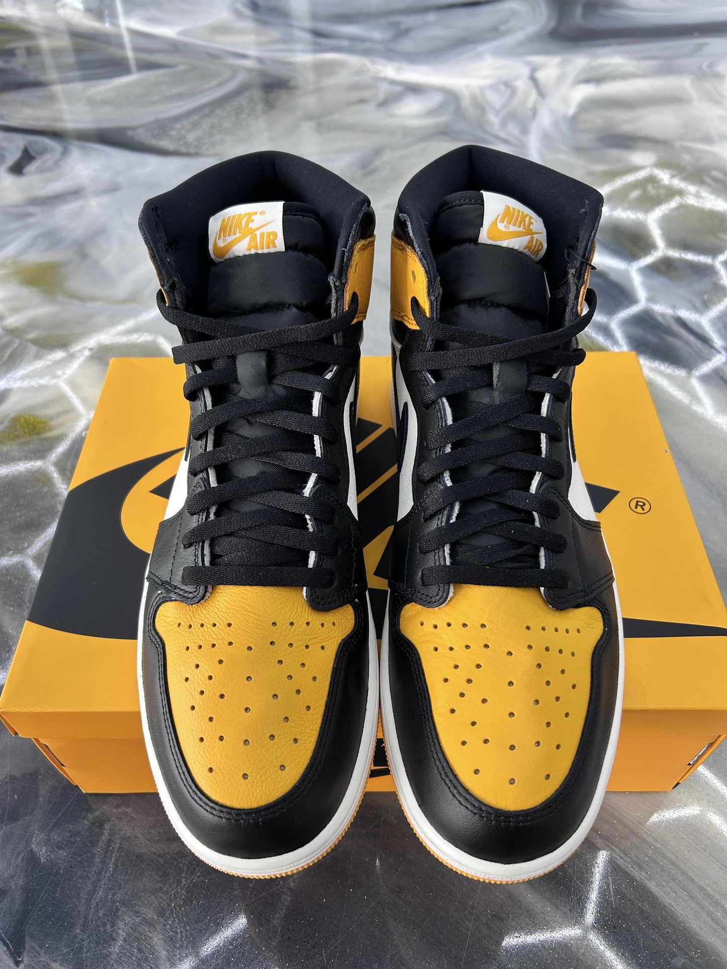 Jordan 1 "Taxi Yellow Toe" Used Size 14