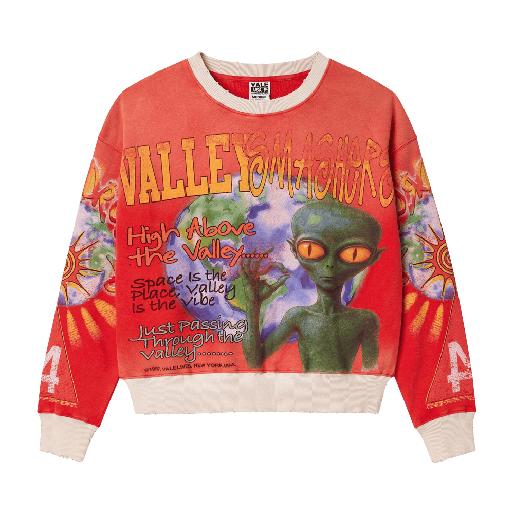 Vale Crewneck "Area 14 Red"