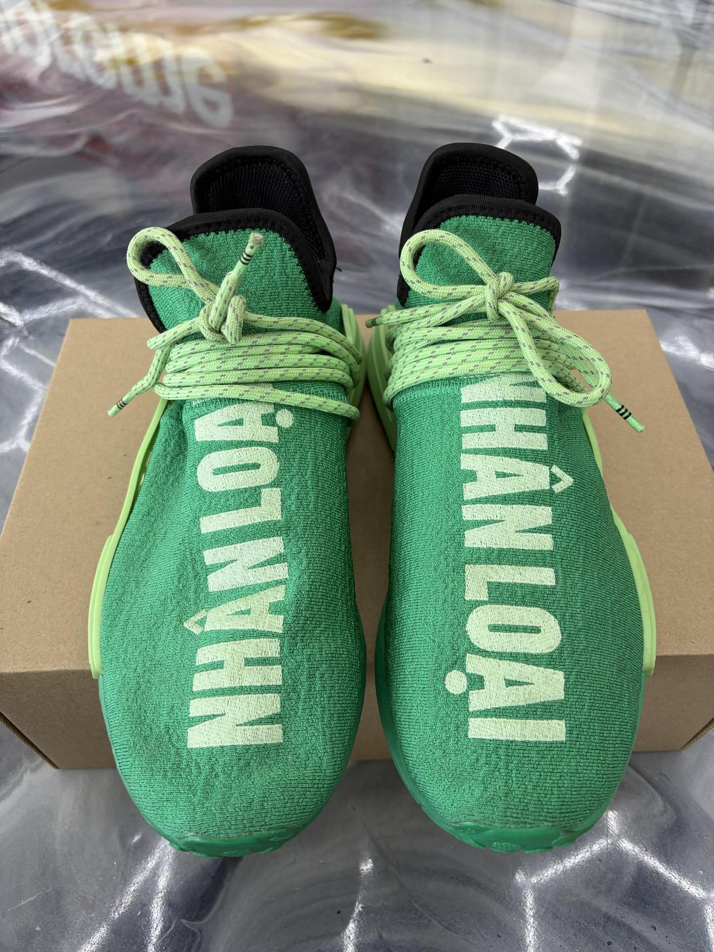 Adidas Human Race NMD "Green" Used Size 10