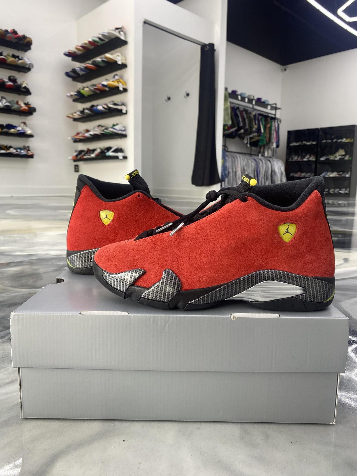 Jordan 14 "Ferrari" Used Size 8