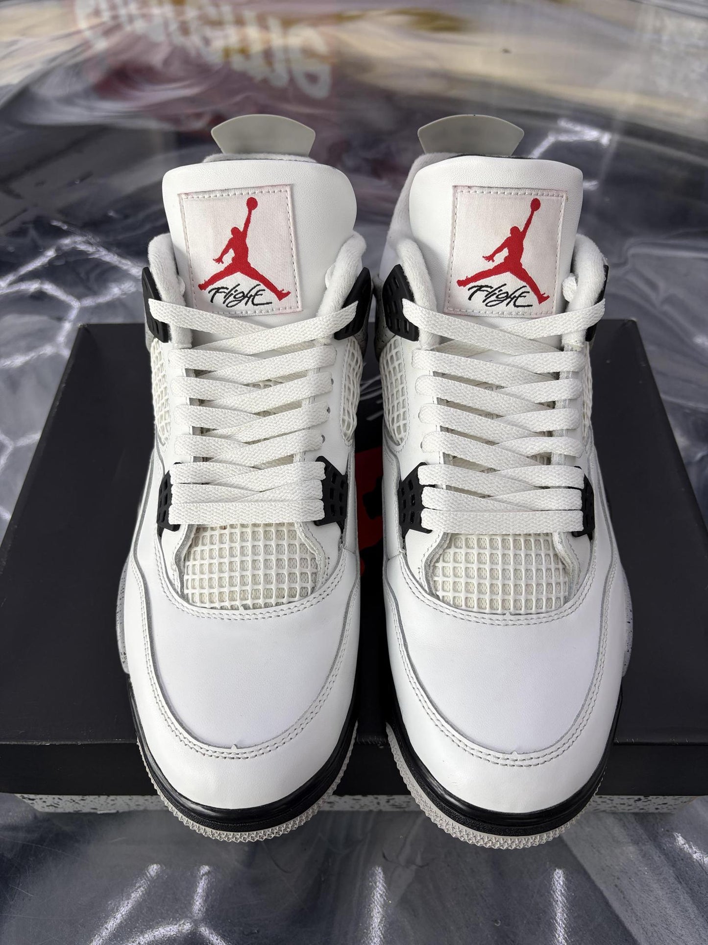 Jordan 4 "White Cement" Used Size 12