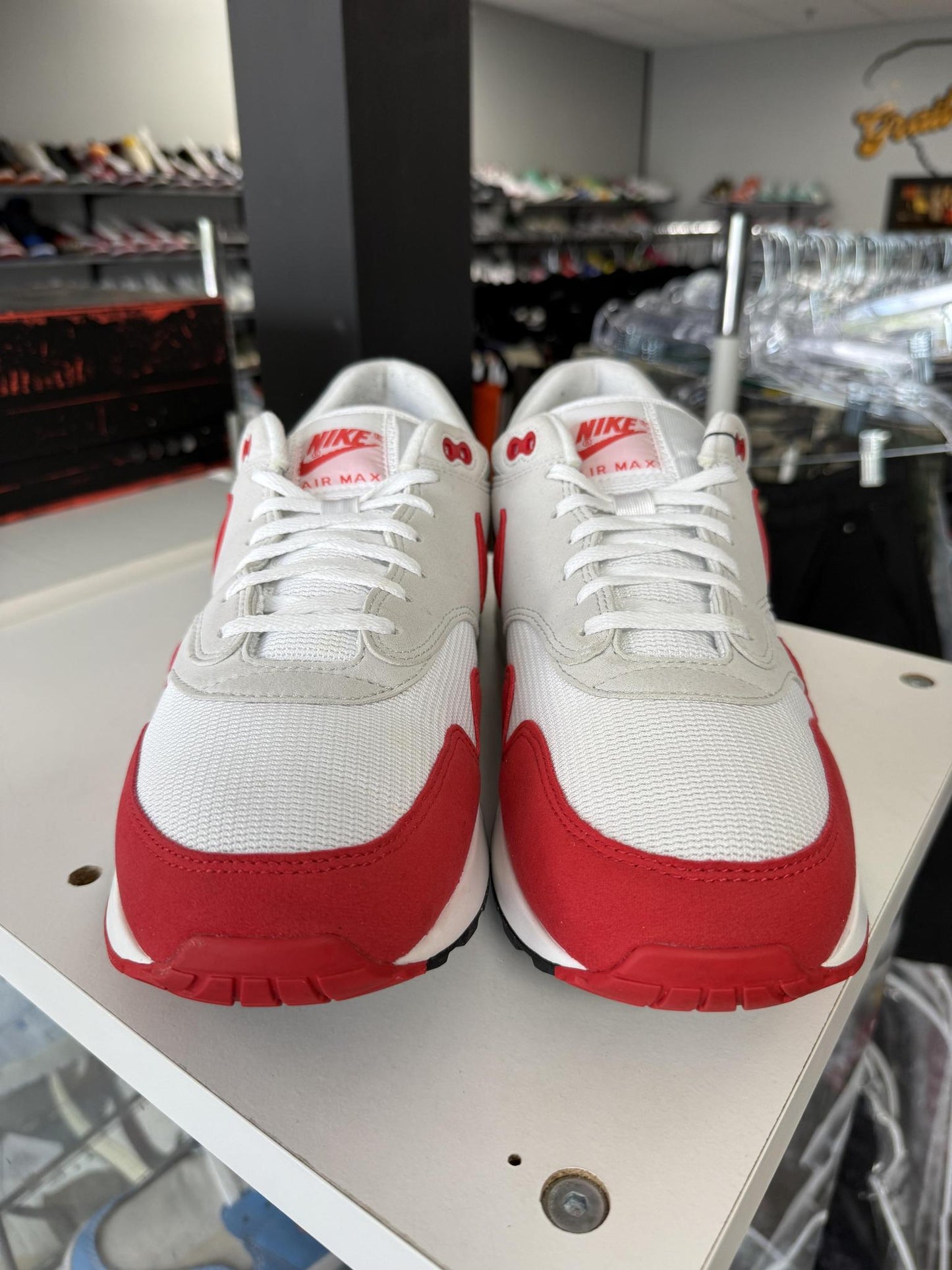 Nike Air Max 1 "Big Bubble University Red" Used Size 14