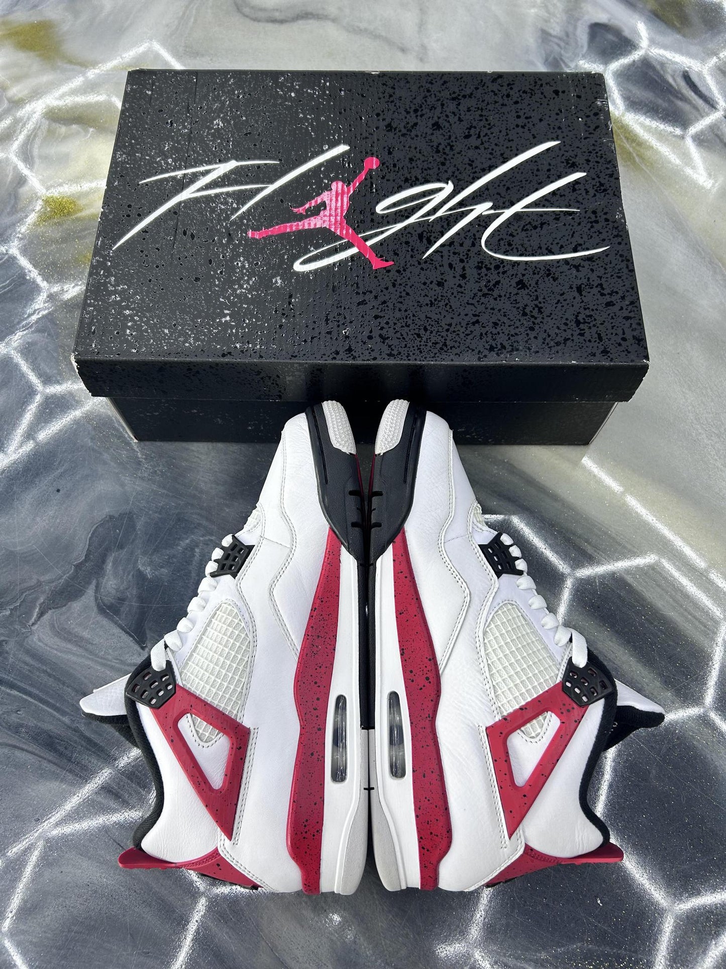 Jordan 4 Red Cement Used Size 9.5