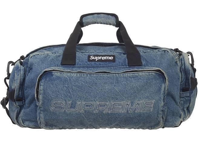 Supreme Denim Duffle Bag