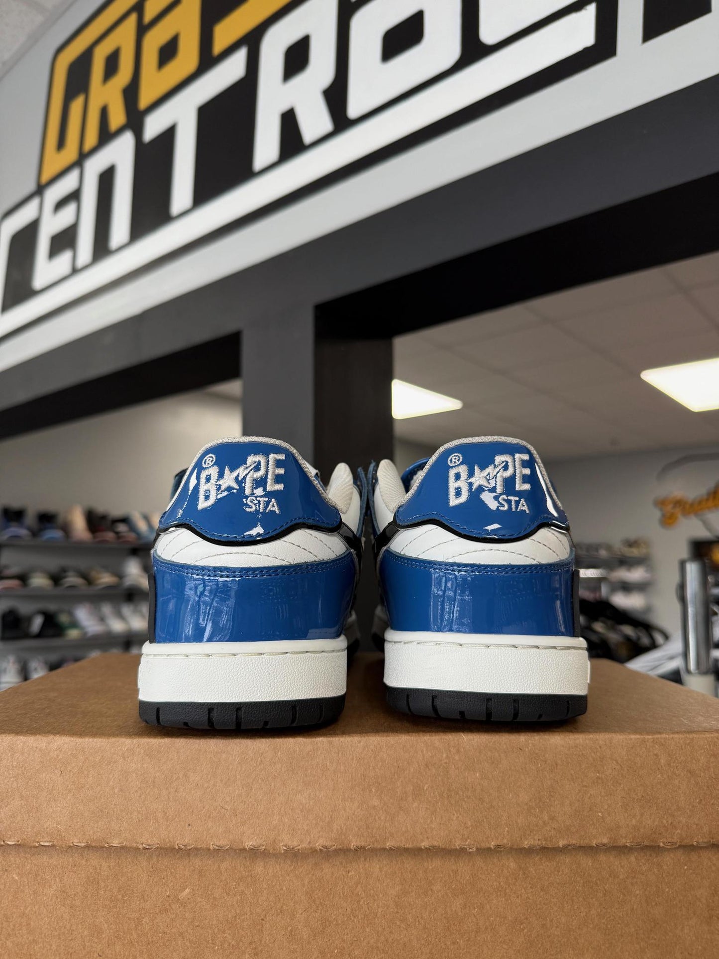 Bape Sk8 Sta "Metallic Blue" Used Size 10