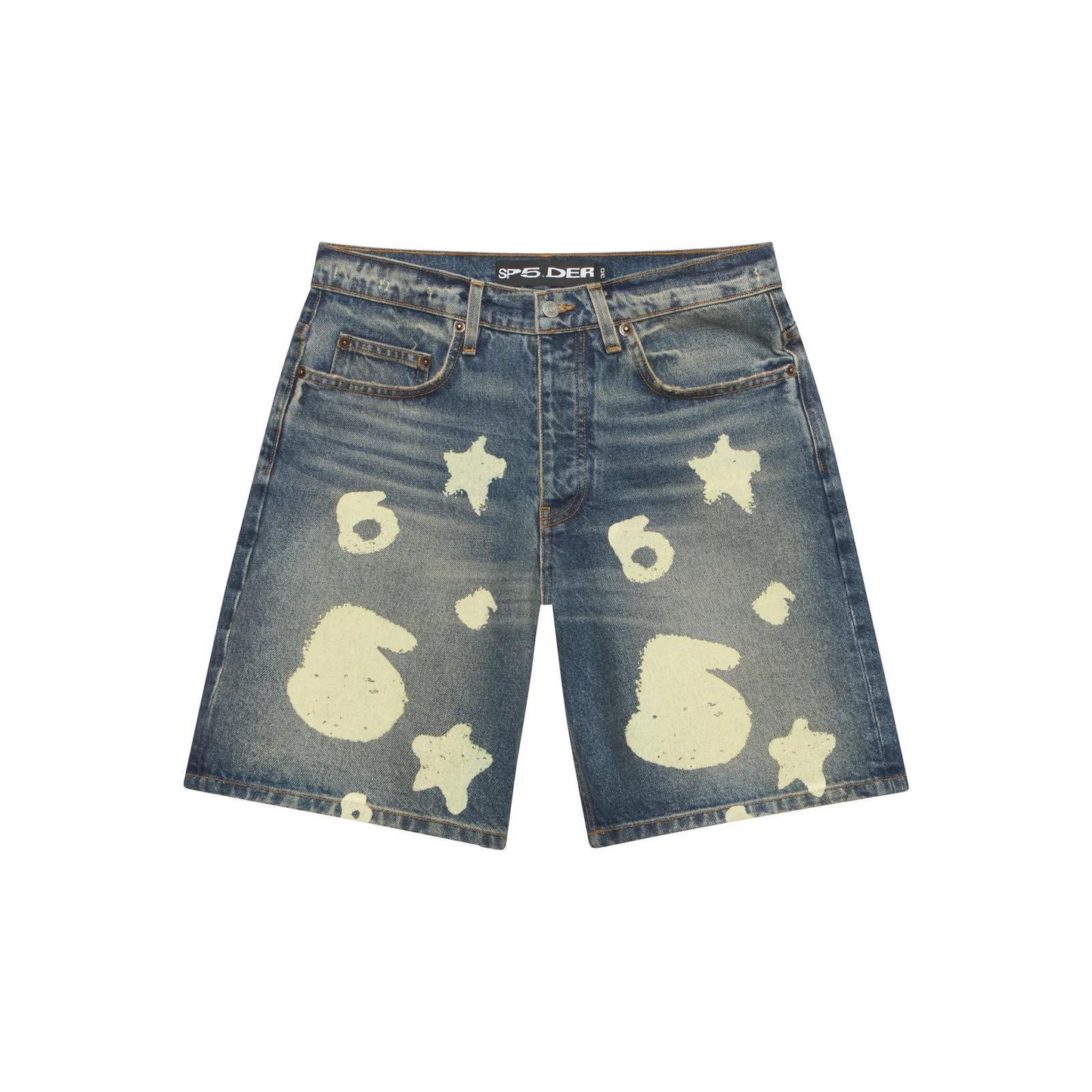 Sp5der Beluga Denim Short "Light Wash"
