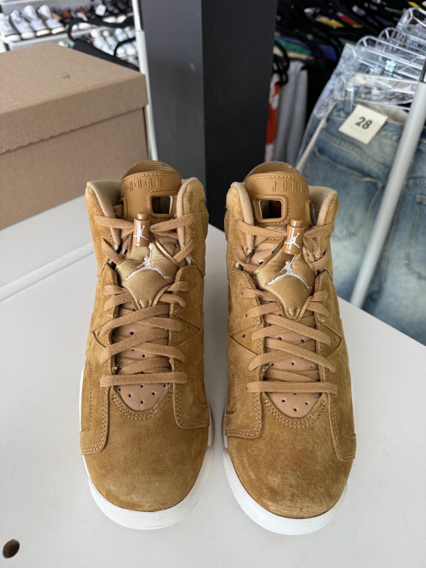 Jordan 6 "Wheat" Used Size 7Y/8.5W