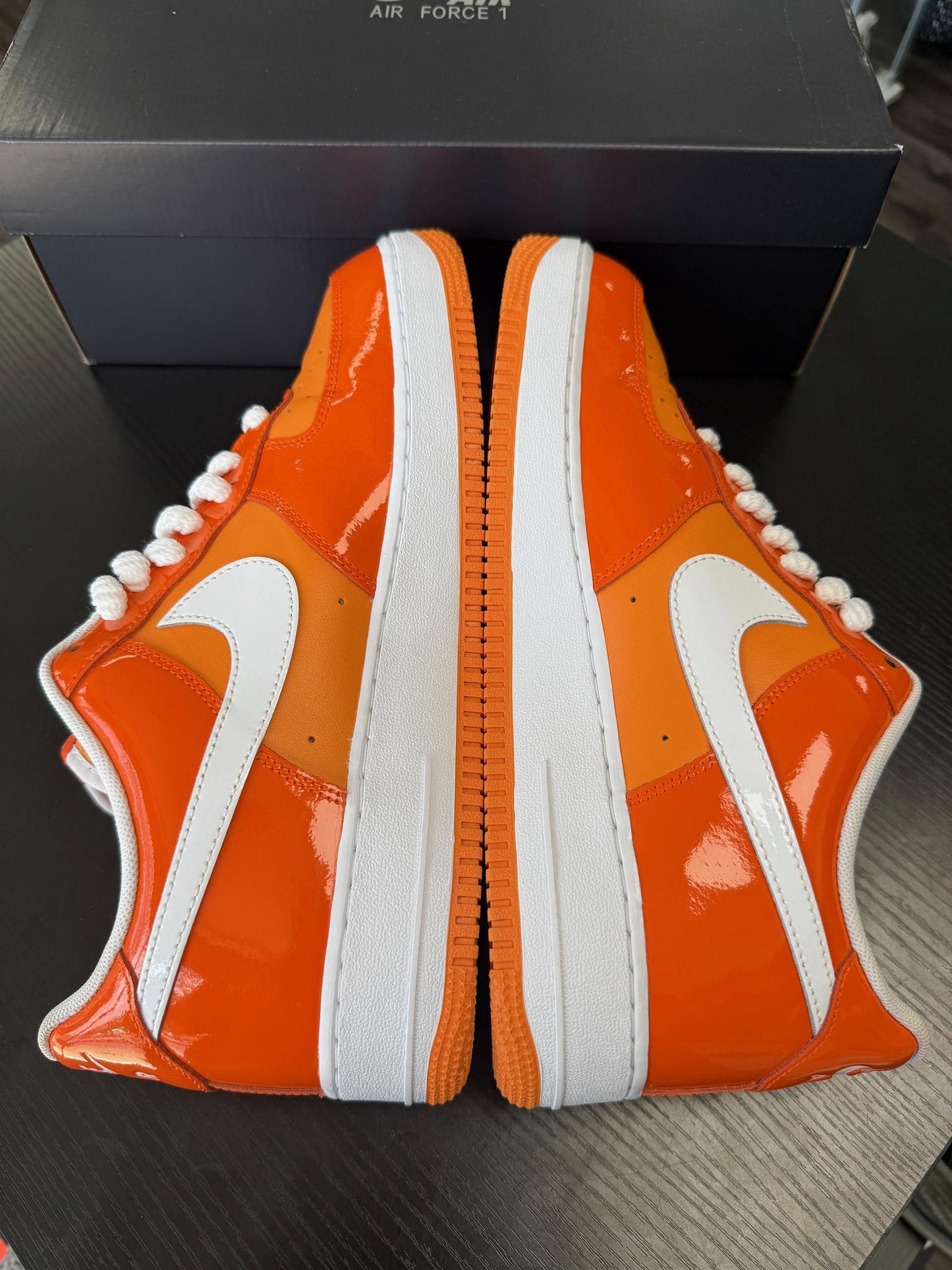 Air Force 1 Low "Patent Orange" Used Size 12