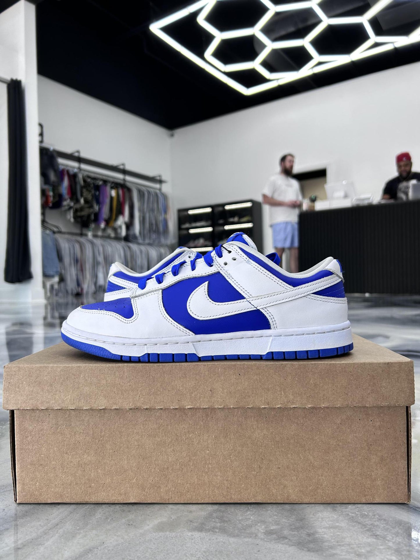 Nike Dunk Low "Racer Blue" Used Size 8.5