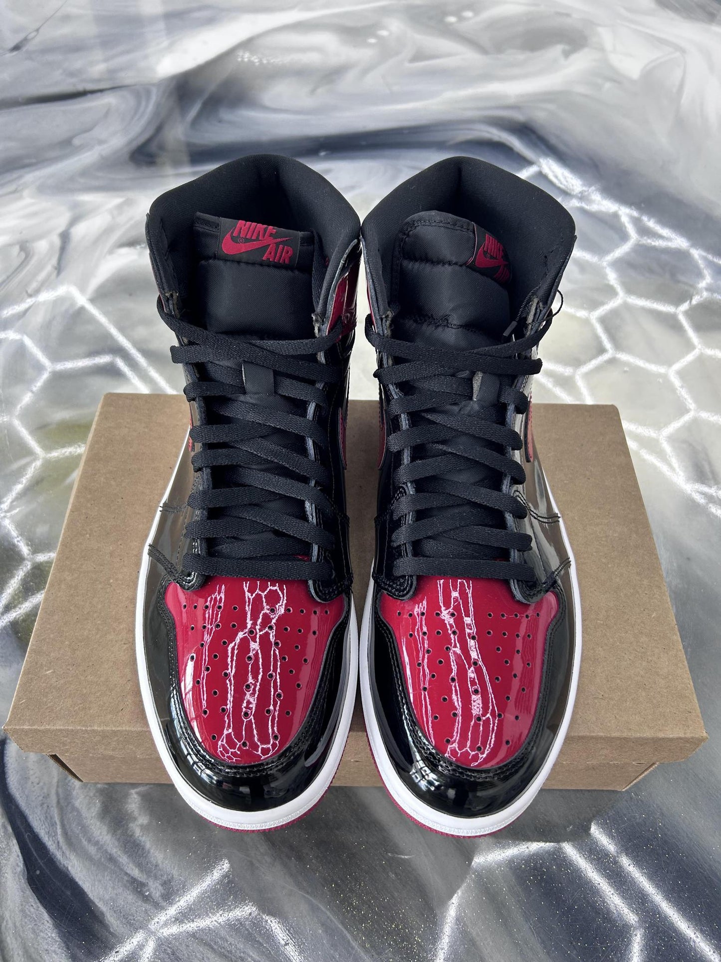 Jordan 1 "Patent Bred" Used Size 14