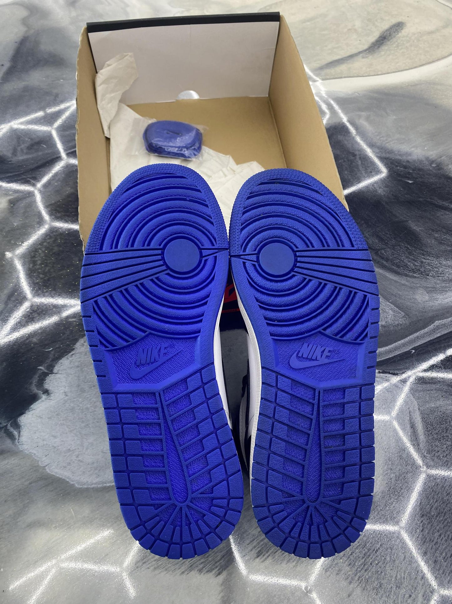 Jordan 1 "Royal Toe" Used Size 8.5