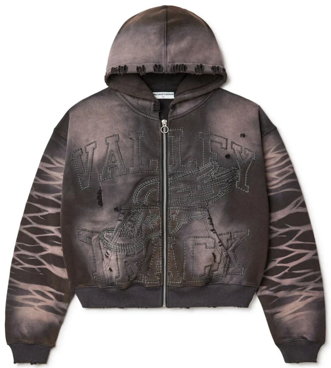 Vale Storm Garden Zip Up Hoodie "Black"