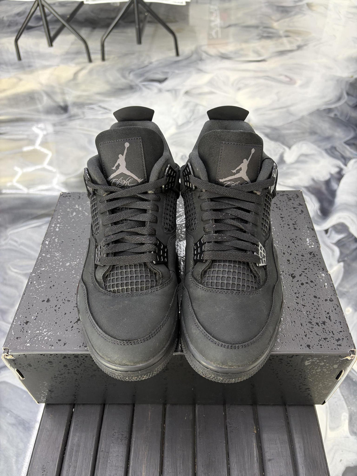 Jordan 4 "Black Cat" Used Size 9.5