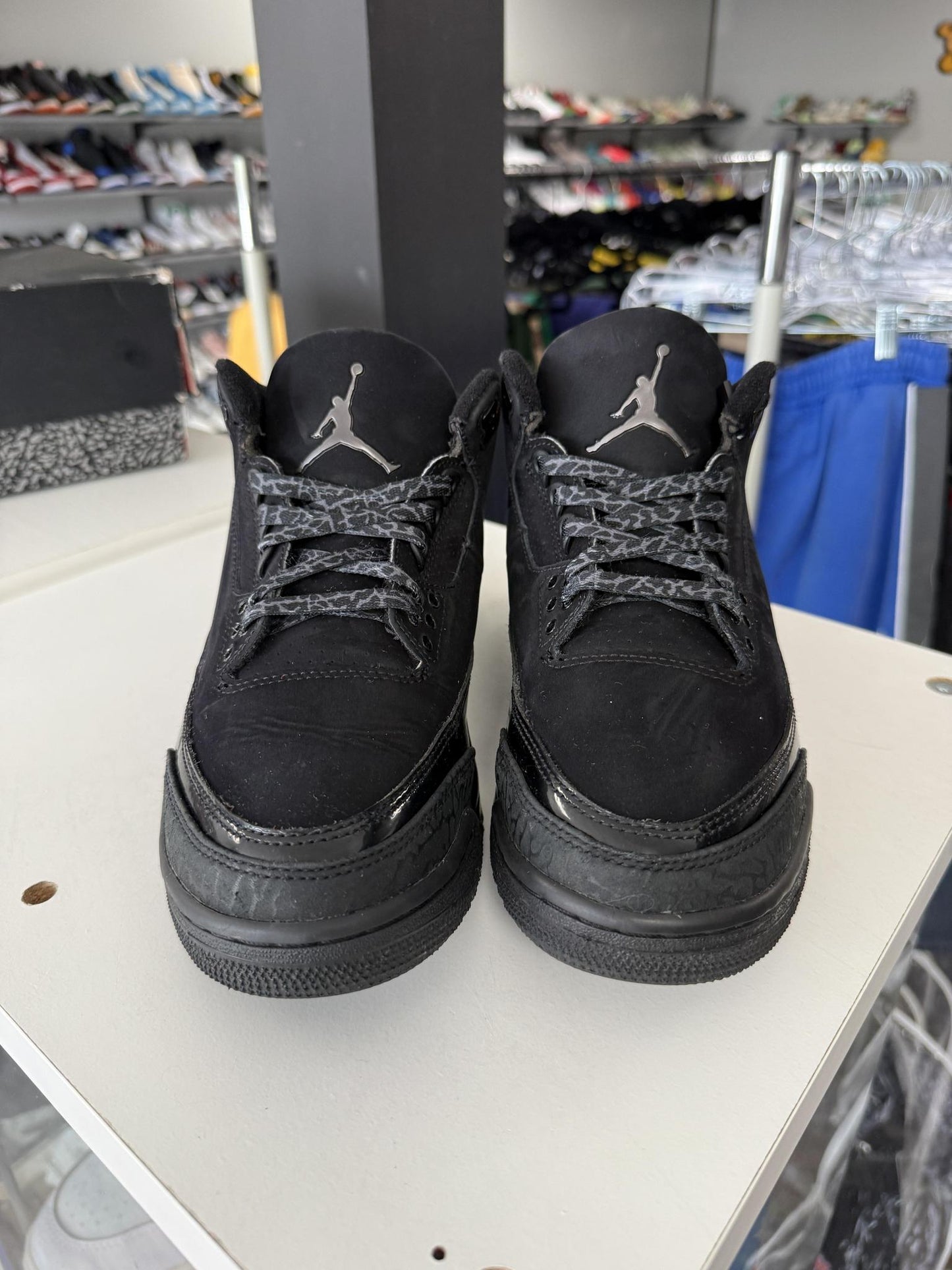 Jordan 3 "Black Cat" Used Size 8