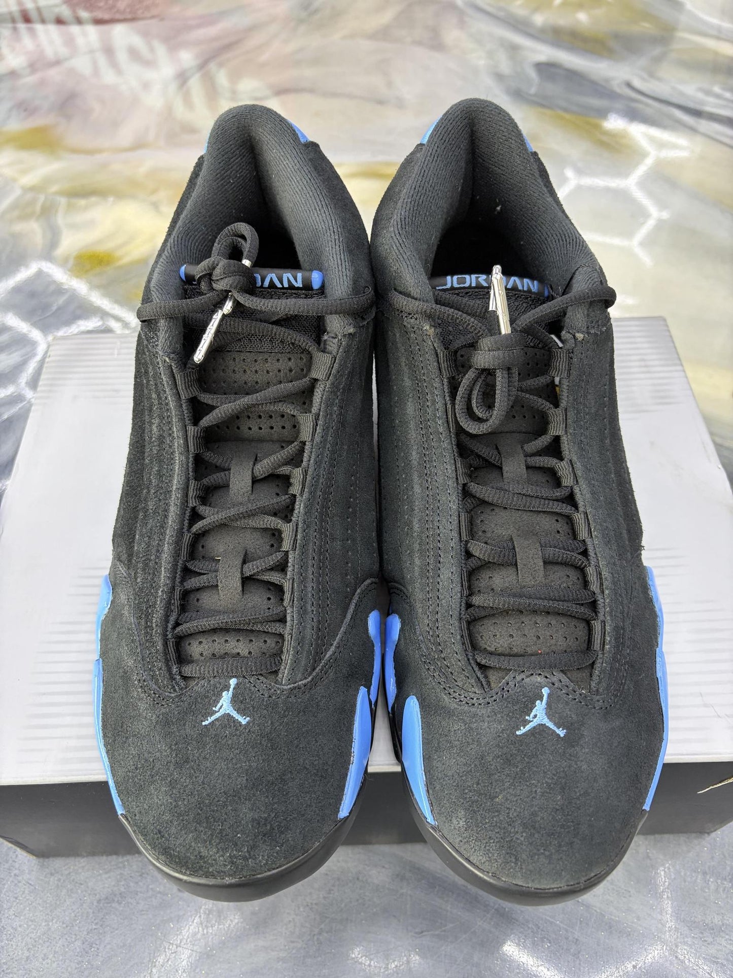 Jordan 14 "University Blue" Used Size 10.5