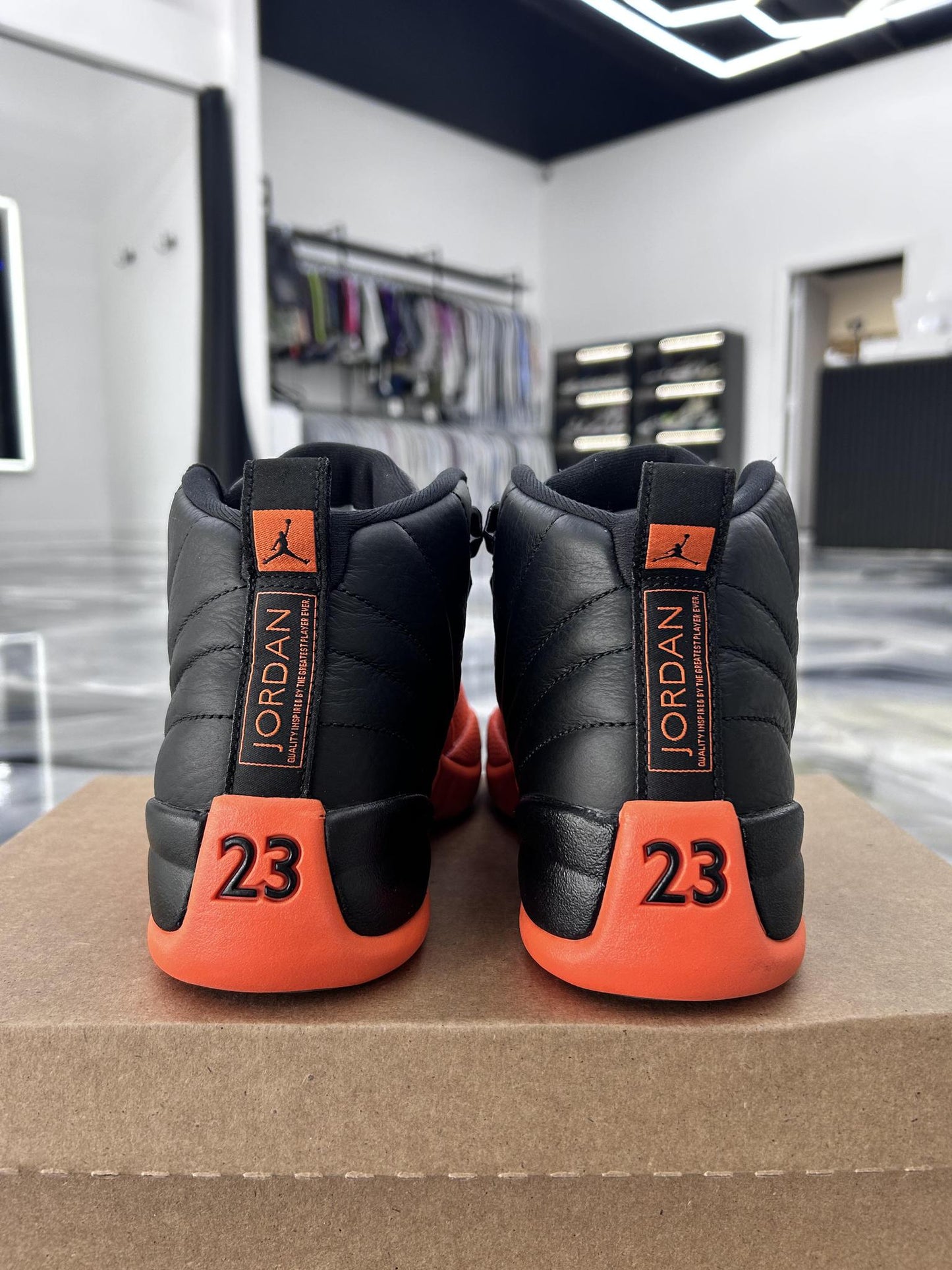 Jordan 12 "Brilliant Orange" Used Size 6Y/7.5W