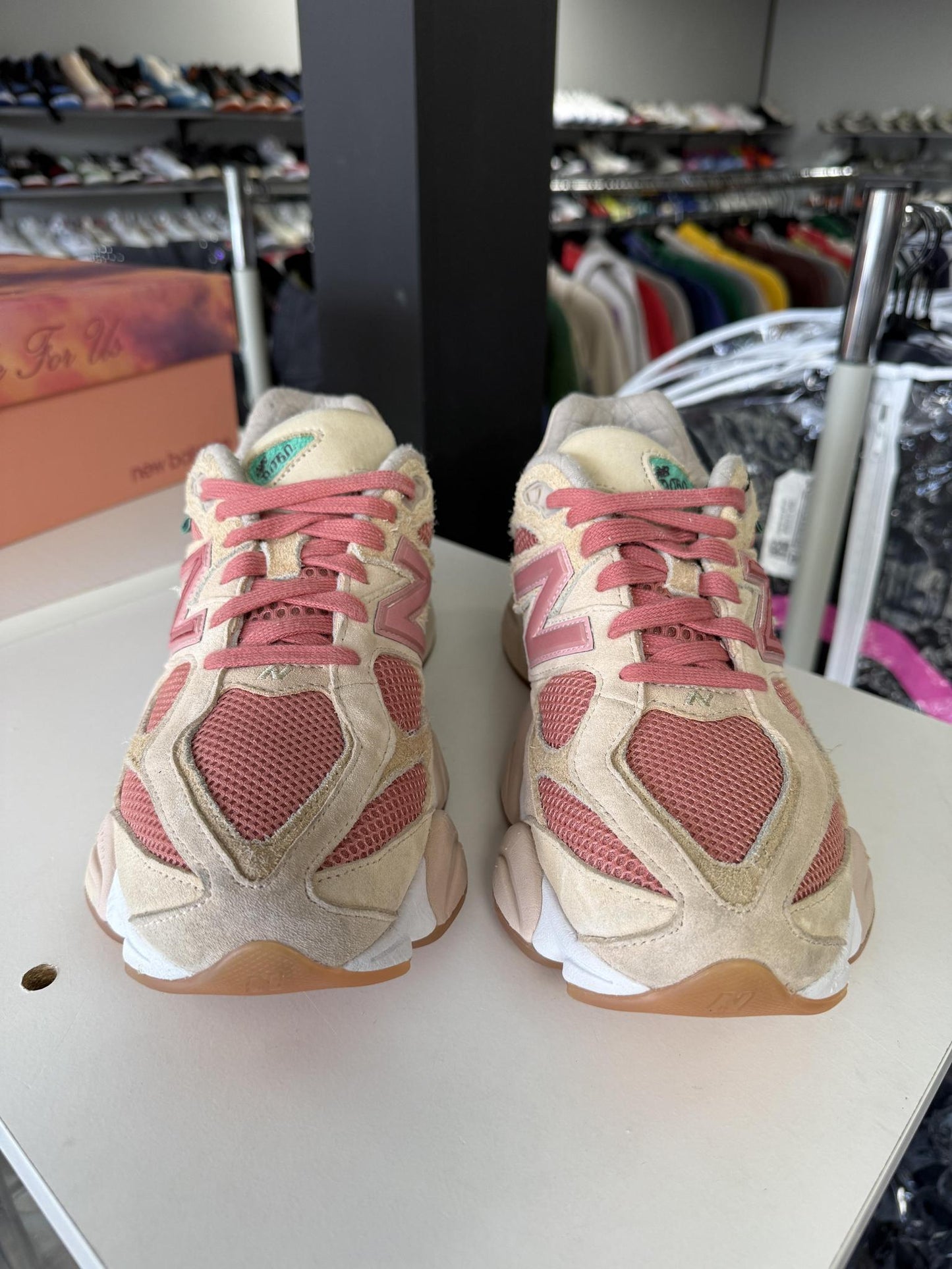 New Balance 9060 x JFG "Cookie Pink" Used Size 9.5