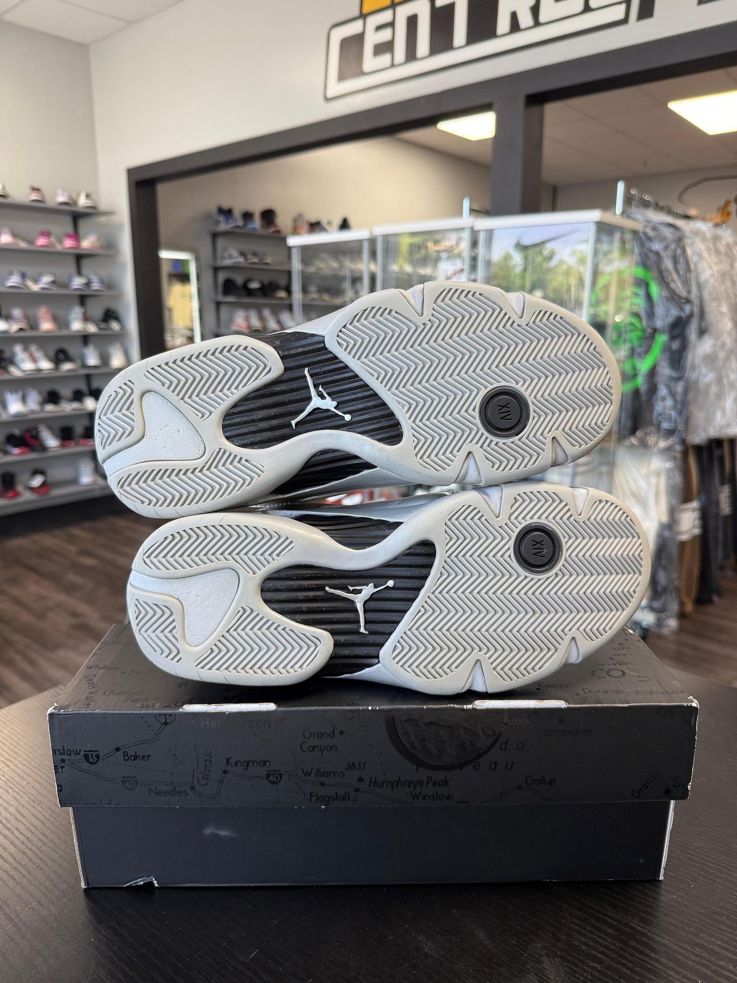 Jordan 14 Low "Metallic Silver" Used Size 10