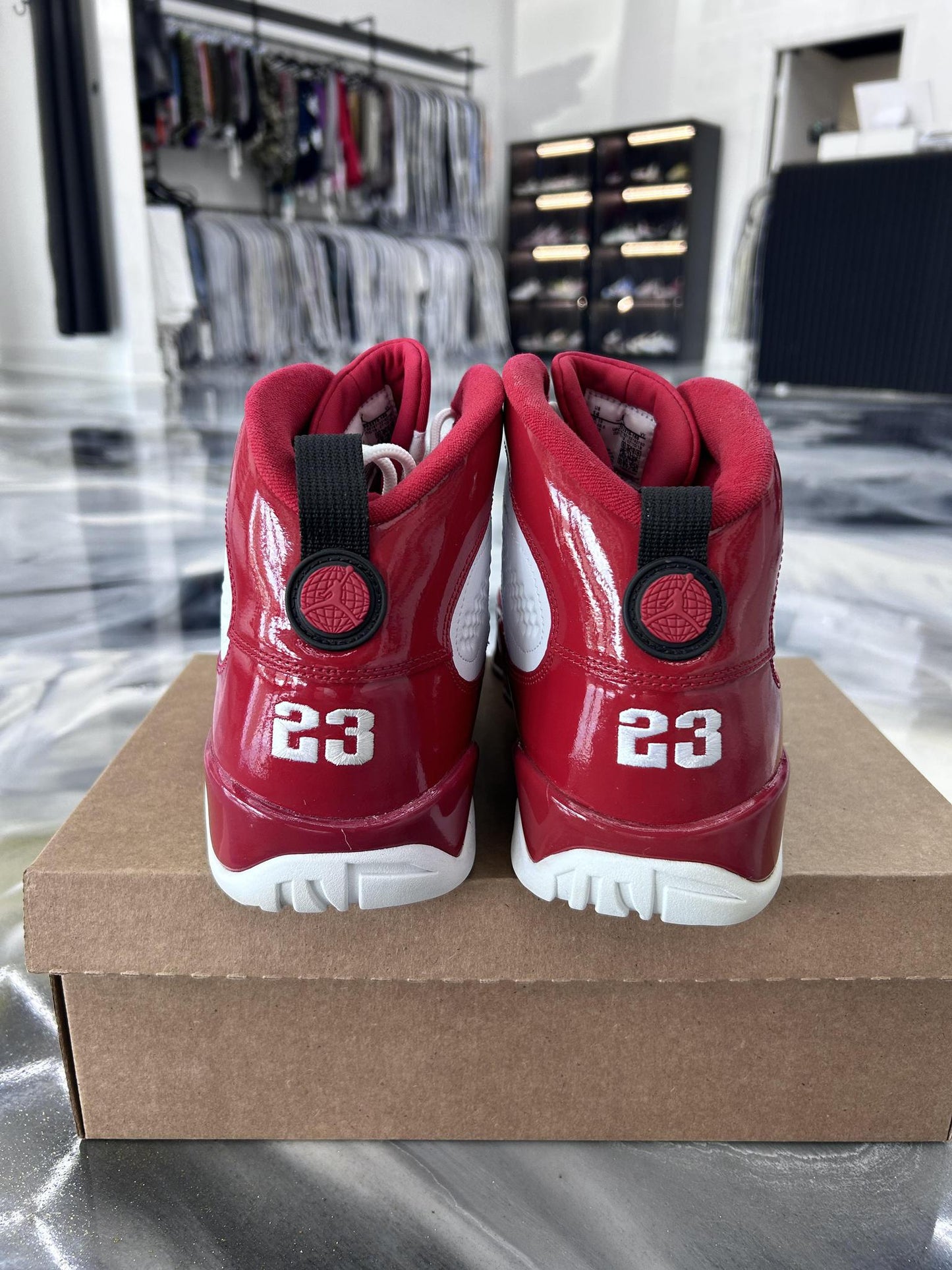 Jordan 9 "Gym Red" Used Size 14