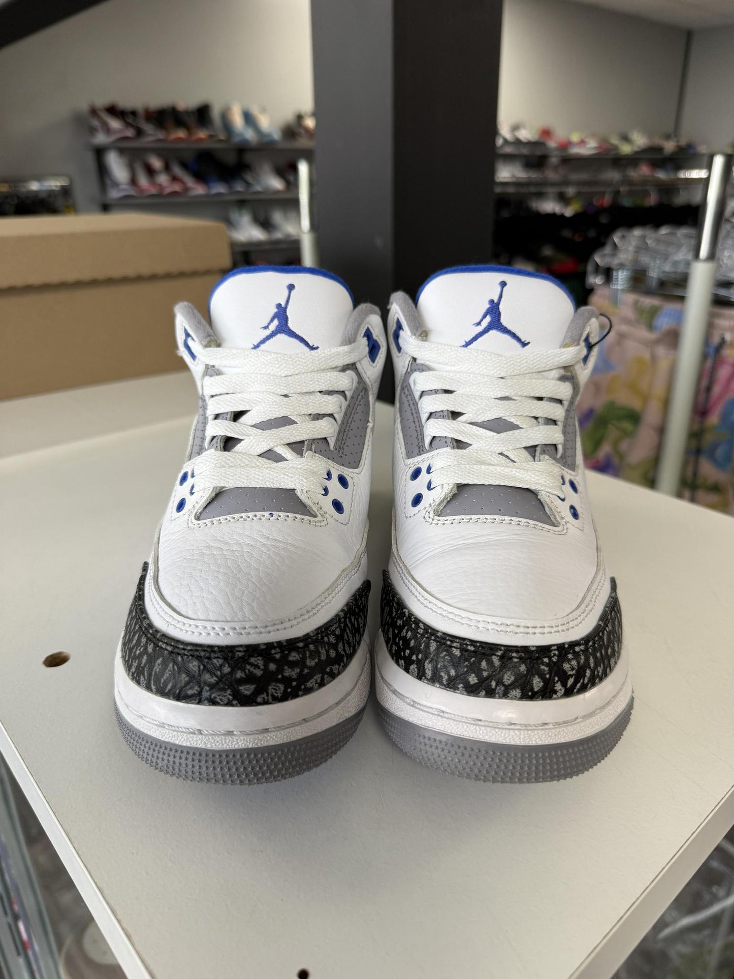 Jordan 3 "Racer Blue" Used Size 6Y/7.5W