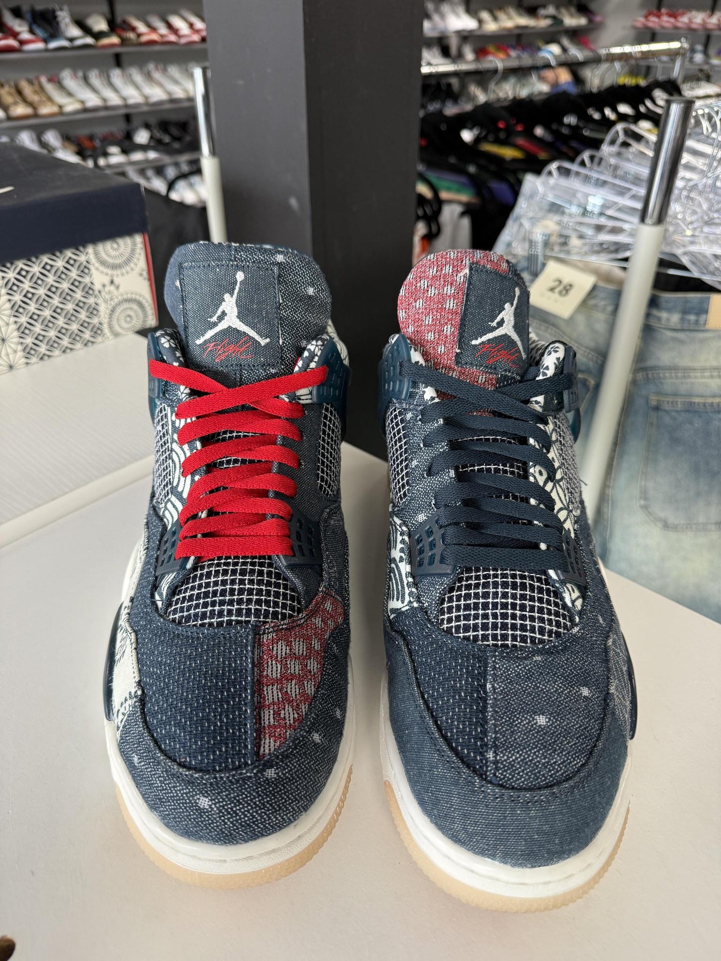 Jordan 4 "Sashiko" Used Size 14