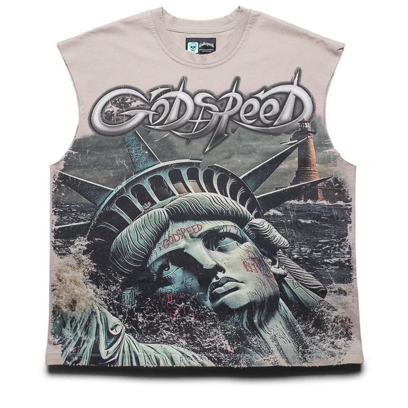 Godspeed Sleeveless Tee "Sunken Liberty"
