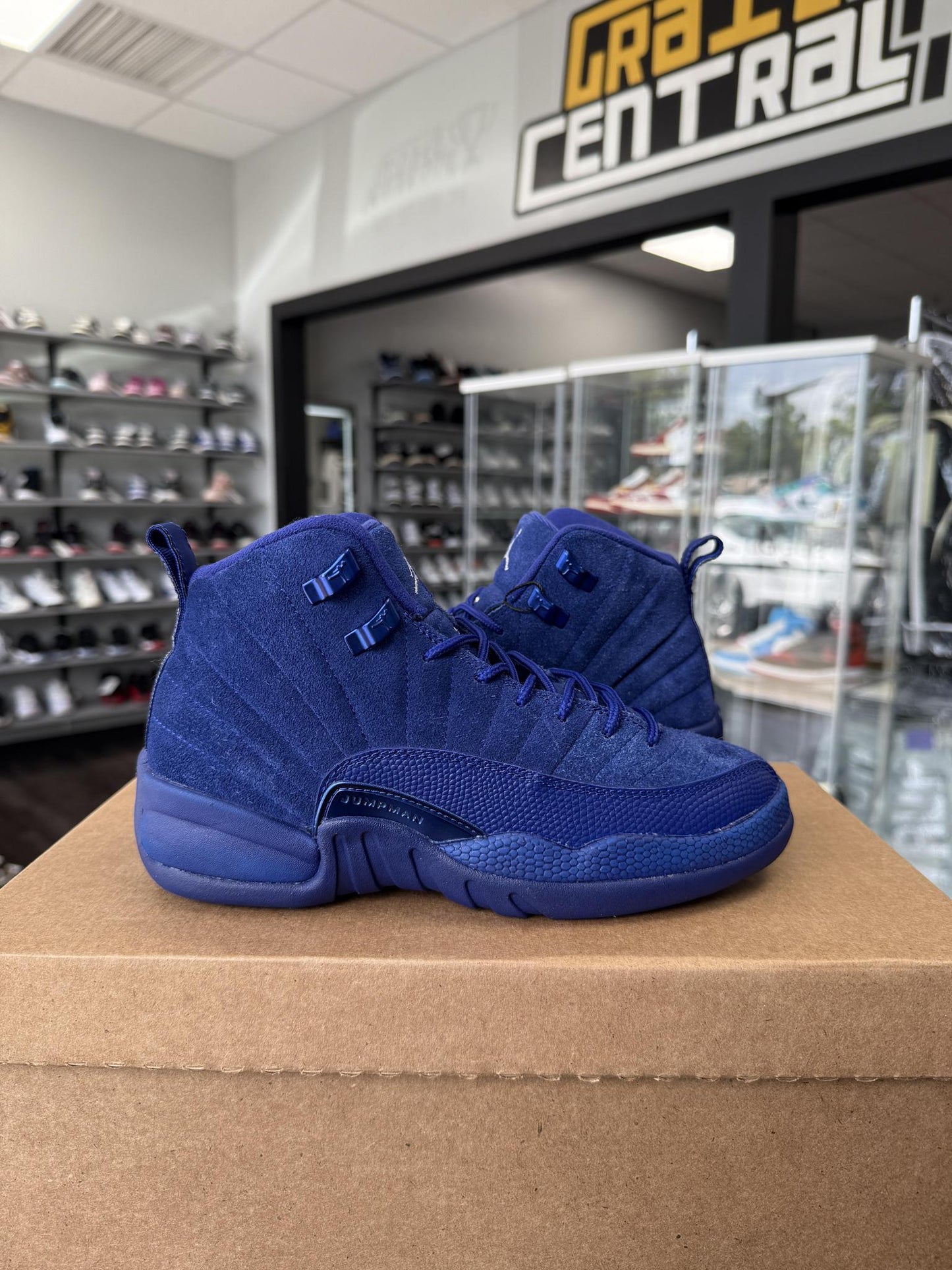 Jordan 12 "Blue Suede" Used Size 4.5Y/6W