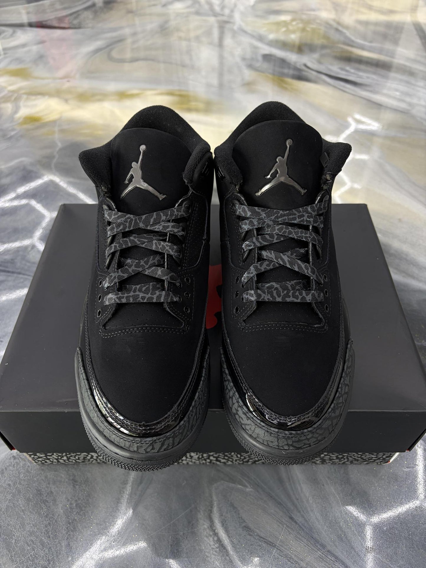 Jordan 3 "Black Cat" Used Size 9