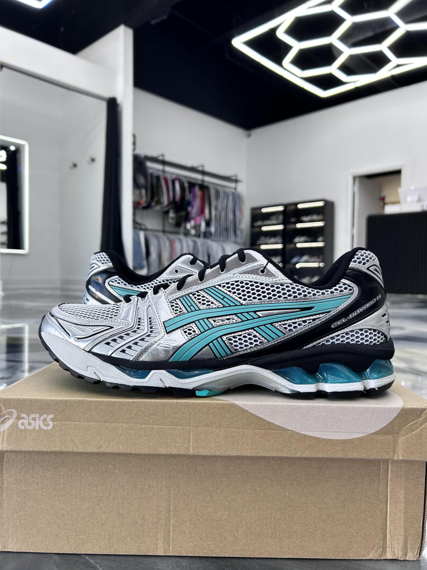 Asics Kayano 14 "Waterfall Grey" Used Size 13