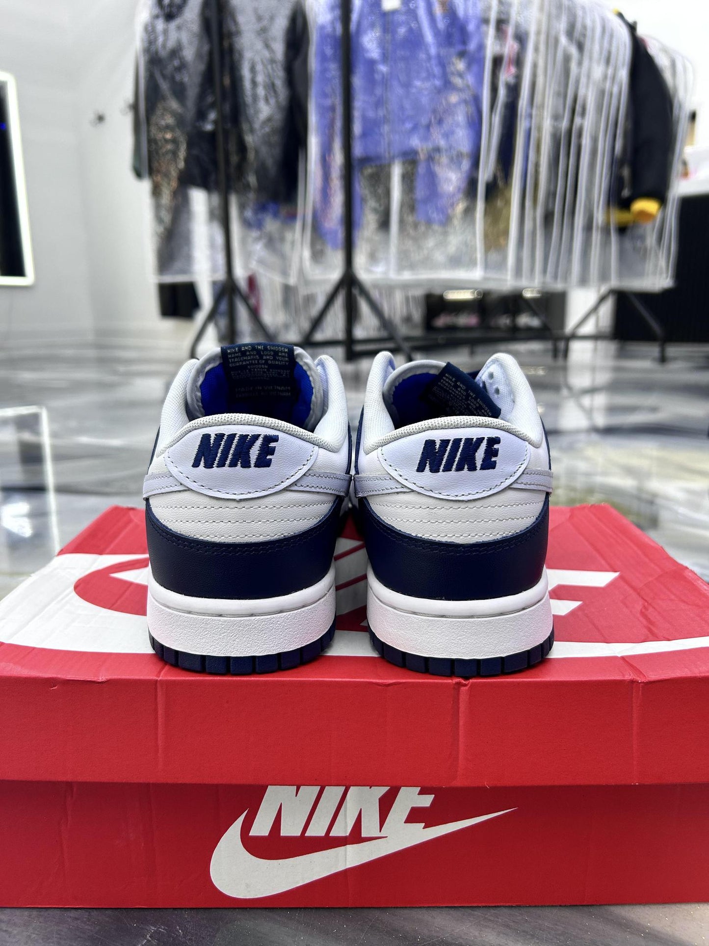 Dunk Low "White Game Royal" Used Size 10.5
