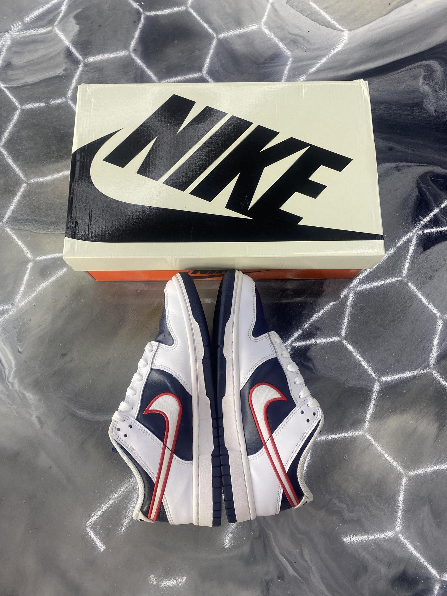 Nike Dunk Low "Houston Comets" Used Size 6.5