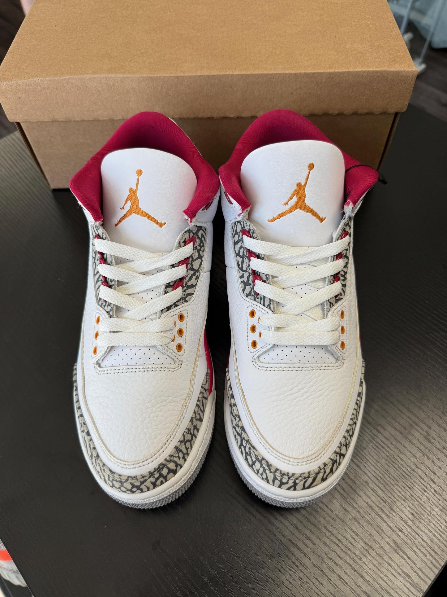 Jordan 3 "Cardinal" Used Size 8.5
