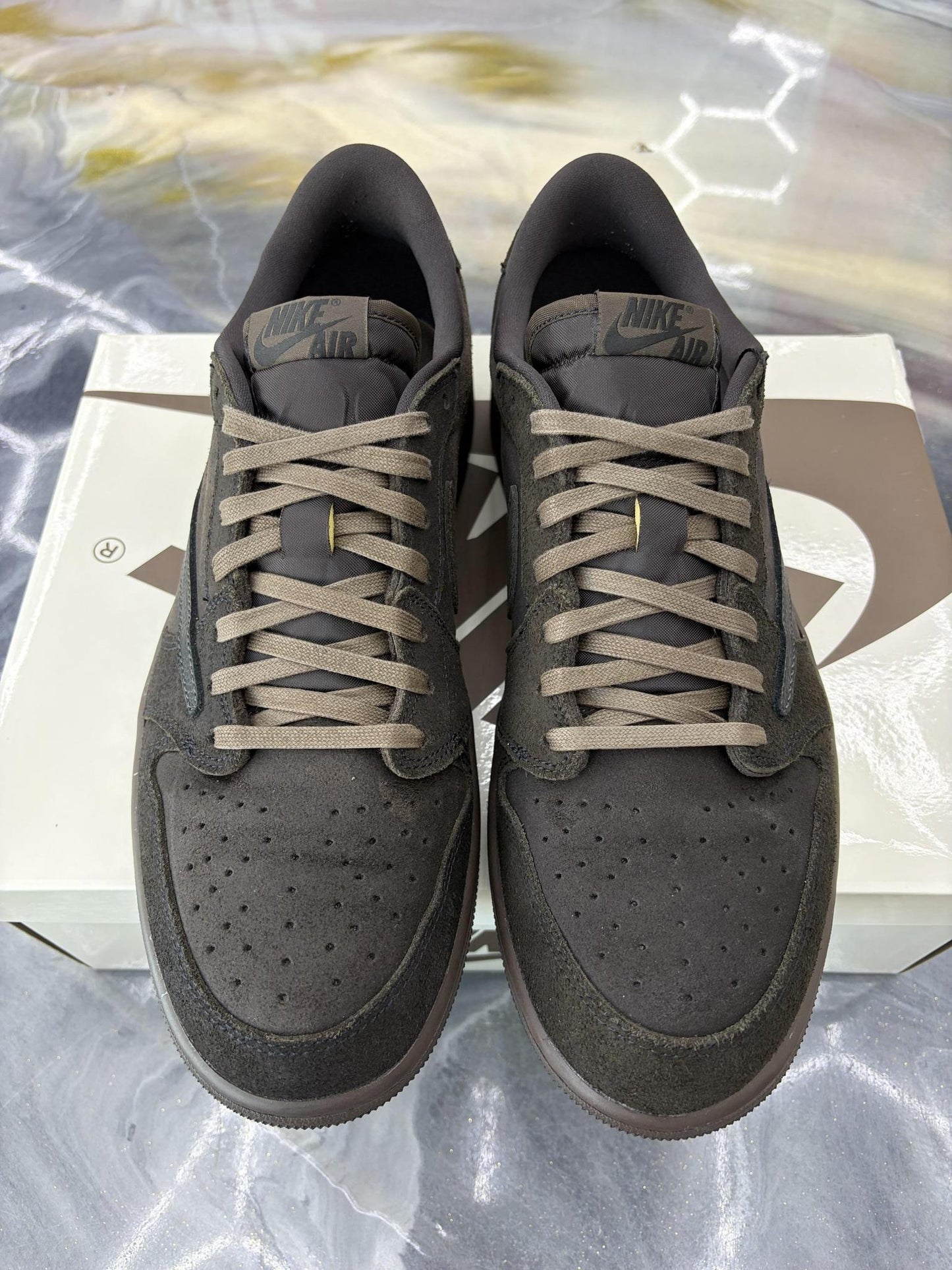 Jordan 1 Low X Travis Scott "Velvet" Used Size 13
