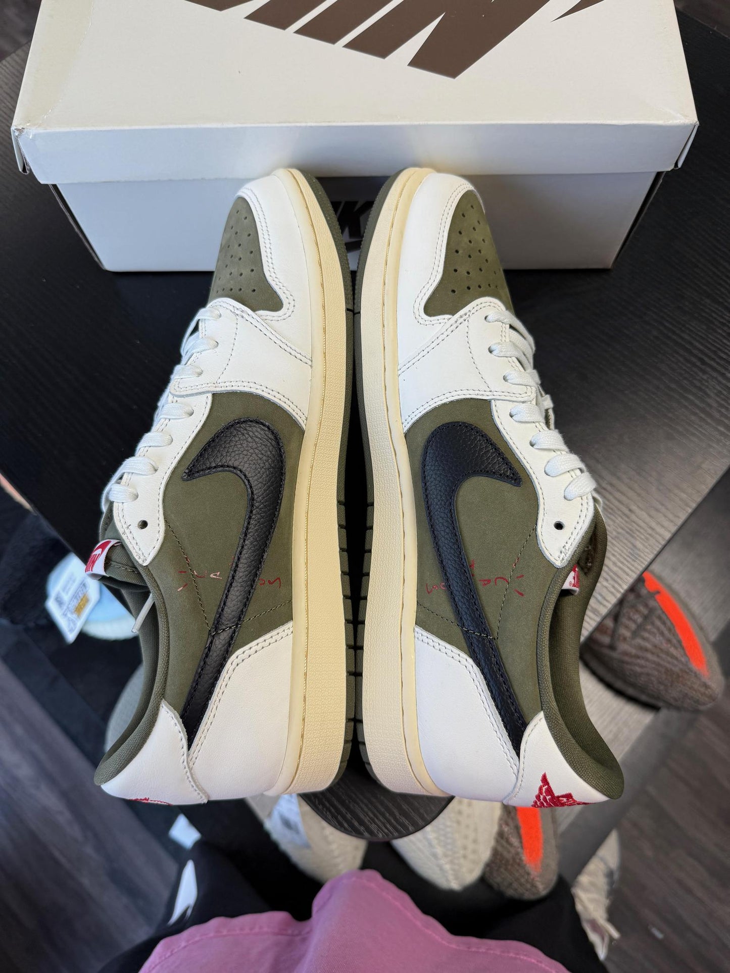 Jordan 1 Low x Travis Scott "Medium Olive" Used Size 12