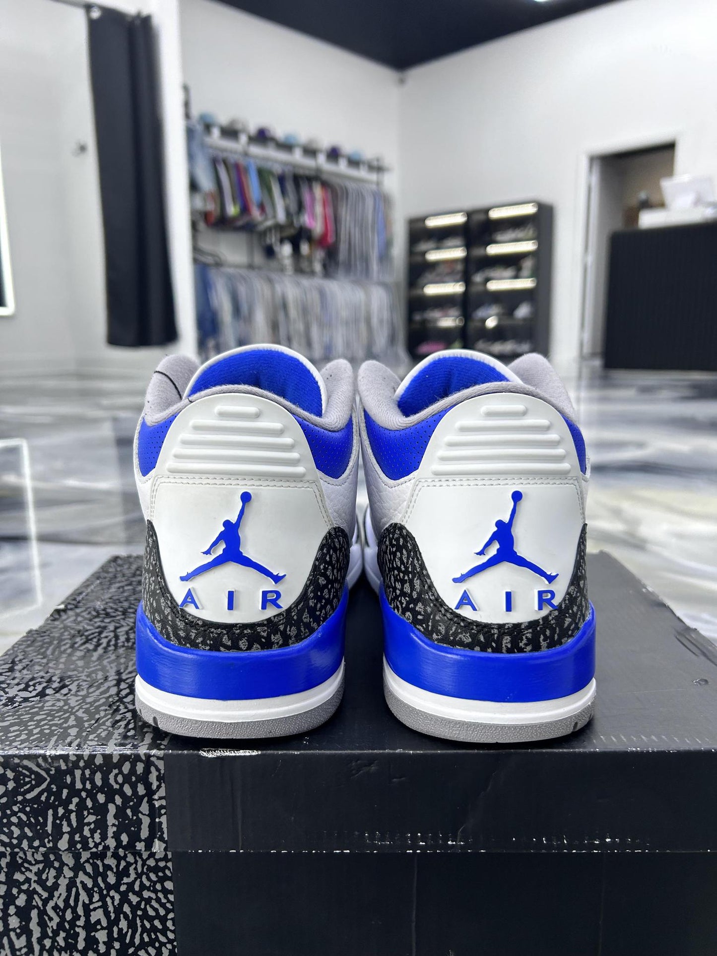 Jordan 3 "Racer Blue" Used Size 12