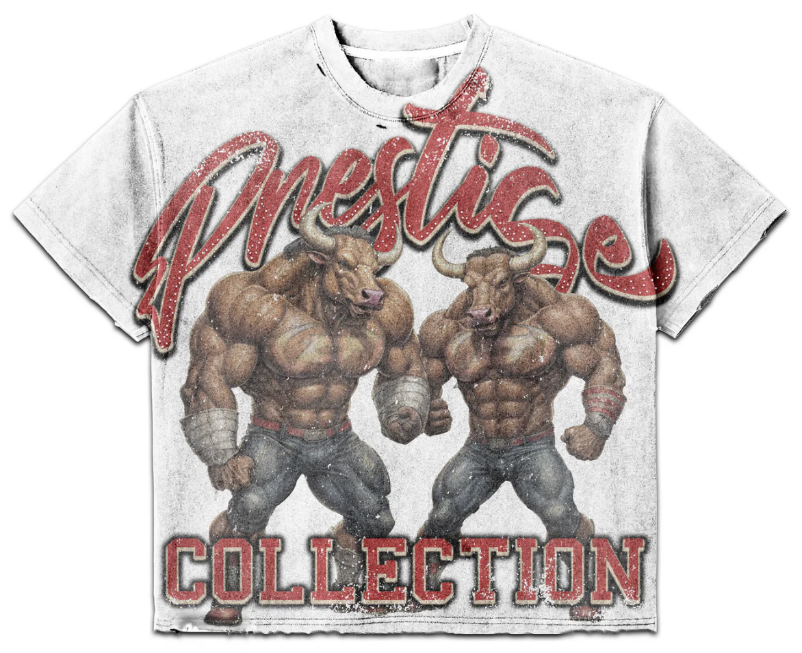 Prestige Tee "Rhinestones Bulls"