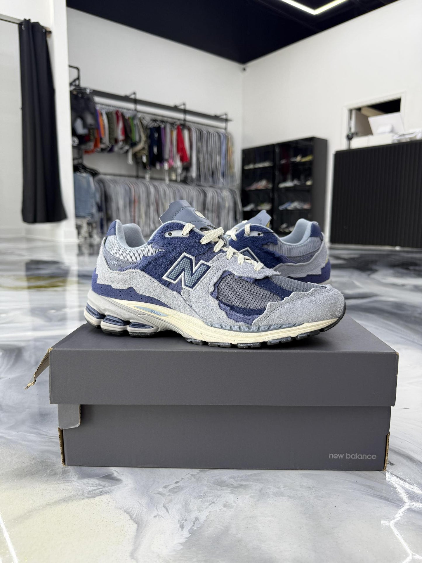 New Balance 2002R Protection Pack "Blue Grey" Used Size 10
