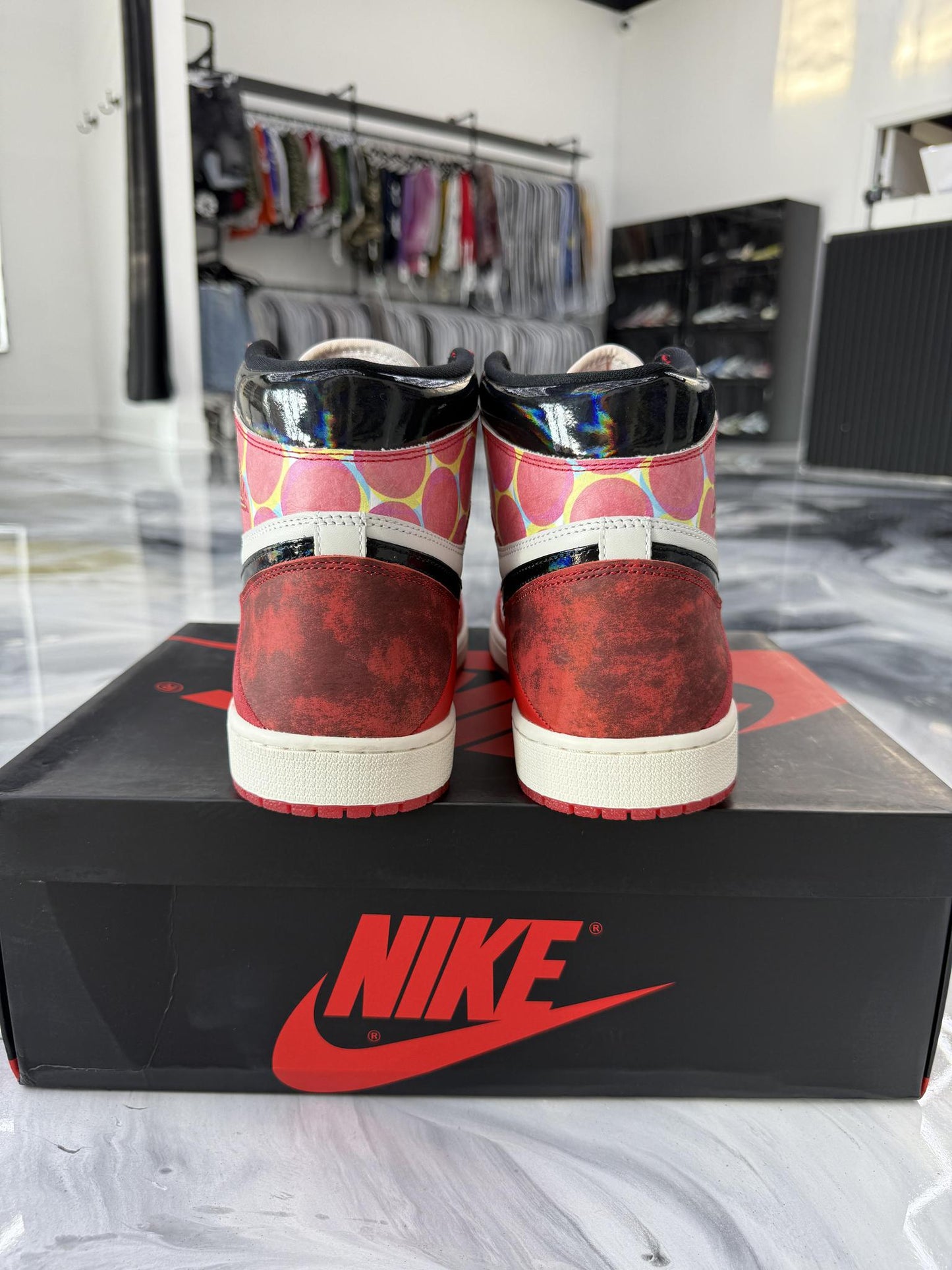 Jordan 1 "Across The Spiderverse" Used Size 15
