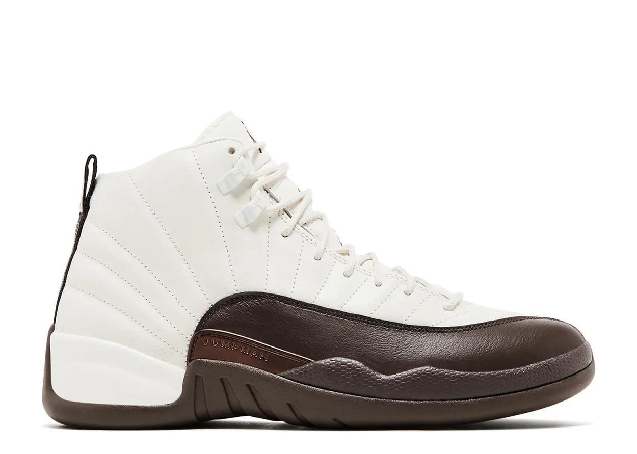 Jordan 12 X Solefly "White/Baroque Brown"