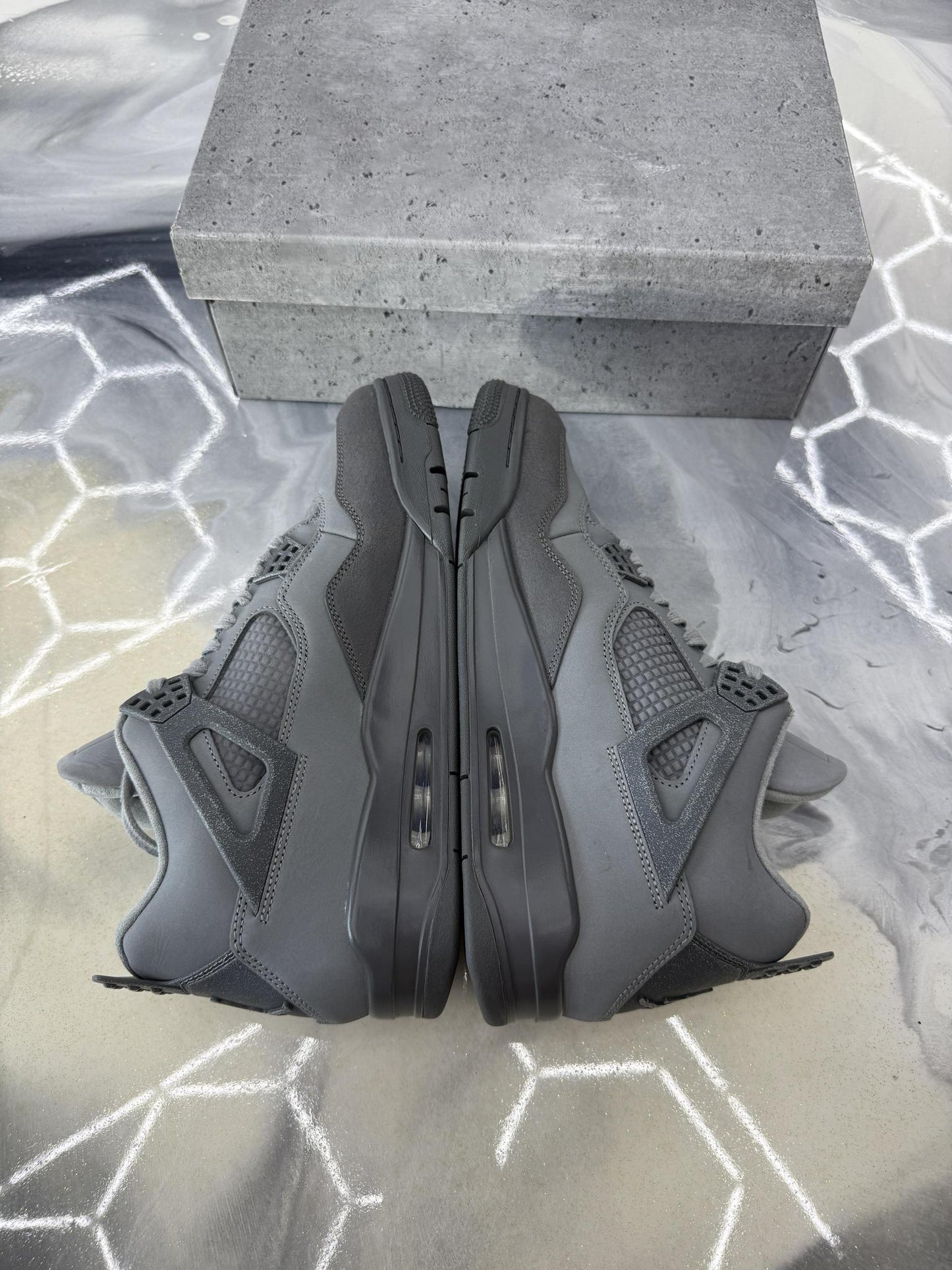 Jordan 4 "Paris/Wet Cement" Used Size 12