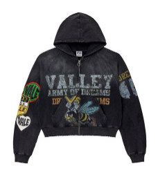 Vale Army Zip Up "Black"